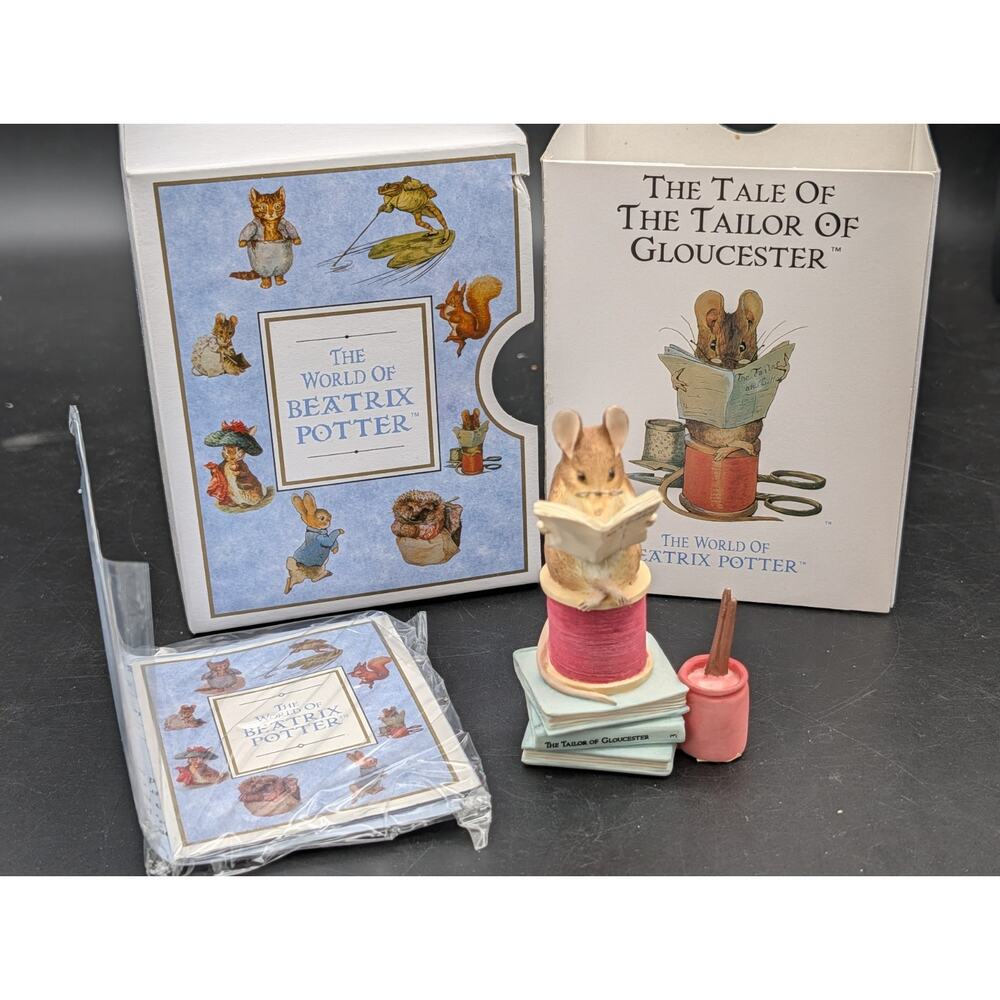 Vintage The world of Beatrix Potter The Tailor Gloucester Figurine Collectible